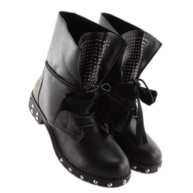 Botas negras con tachuelas A-160 negras negro 2