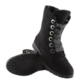 Black AB-8 Black botas de trabajo negras negro 1