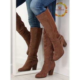 Tacones marrones 103-GG kaki marrón 1