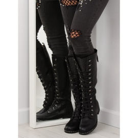 Botas negras con cordones NC258 black negro 1