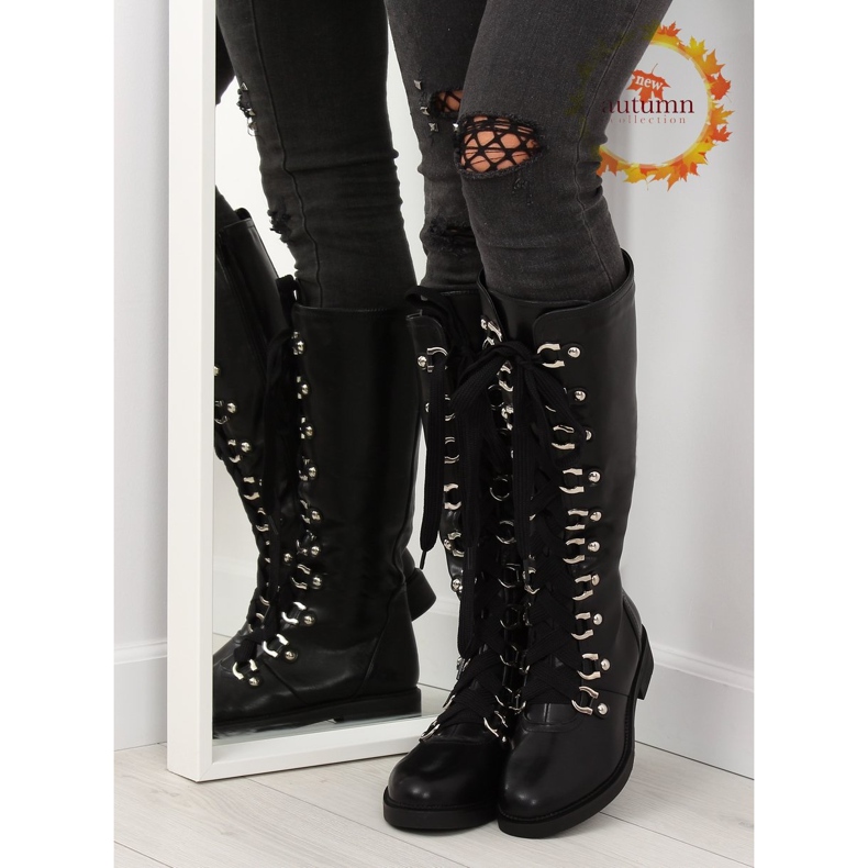 Botas negras con cordones NC281 black negro 1