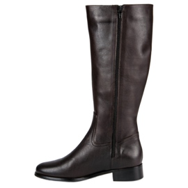 Studio Florence Botas de cuero clásicas marrón 4