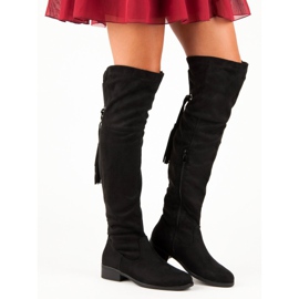 Seastar Botas de mosquetero negras negro 1