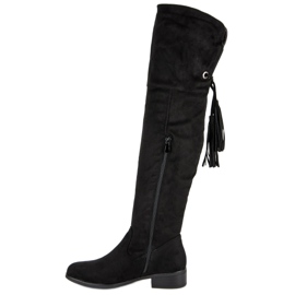 Seastar Botas de mosquetero negras negro 4