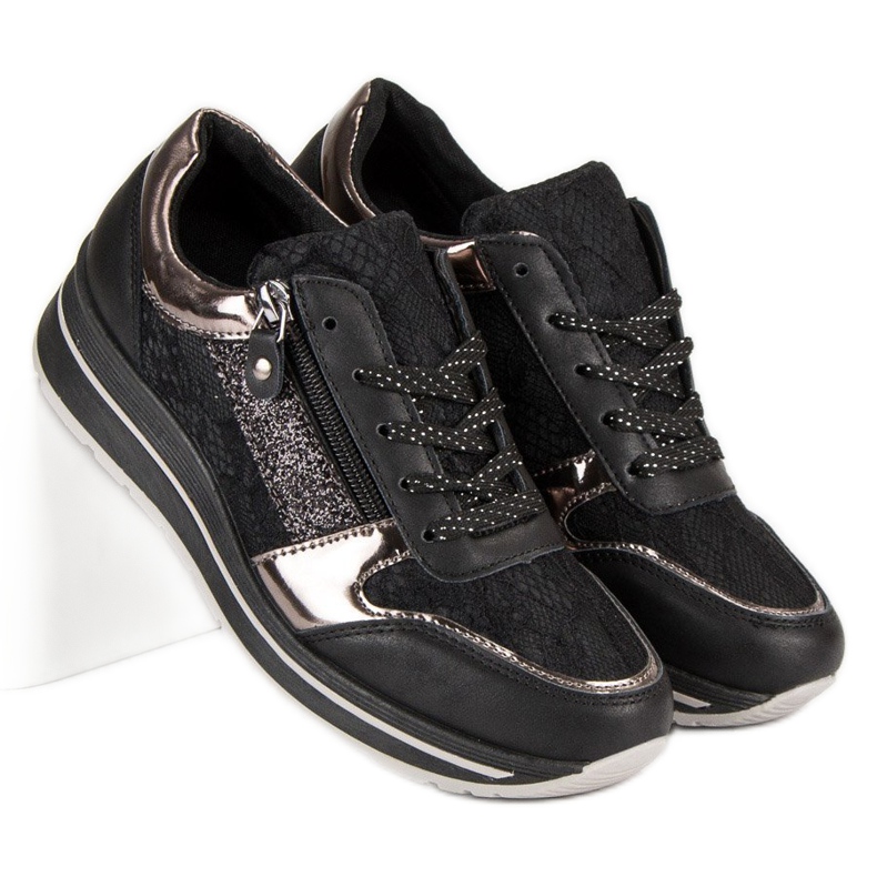 Kayla Zapatillas de mujer con estilo negro 1