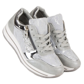 Kayla Zapatillas de mujer con estilo gris 2