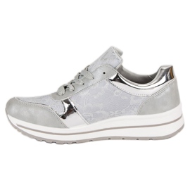 Kayla Zapatillas de mujer con estilo gris 4