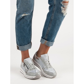 Kayla Zapatillas de mujer con estilo gris 6