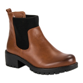 Botas de moda Jodhpur de VINCEZA marrón 3