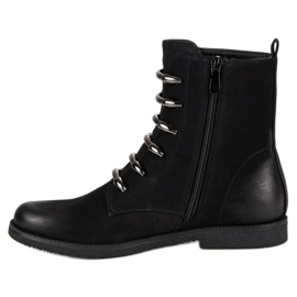 Botas vinceza negras con estilo negro 5