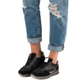 Calzado deportivo de moda negro 1 Calzado deportivo de moda negro 1