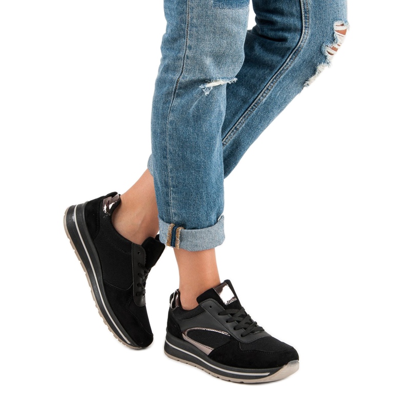 Calzado deportivo de moda negro 2 Calzado deportivo de moda negro 2