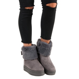 Botas de nieve Con piel VINCEZA gris 1