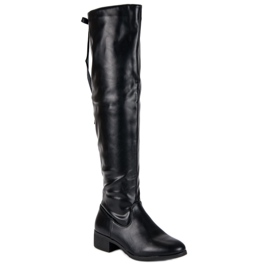 Botas negras por encima de la rodilla negro 3