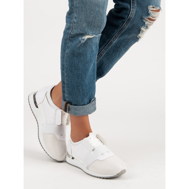 Calzado deportivo sin cordones blanco 2 Calzado deportivo sin cordones blanco 2