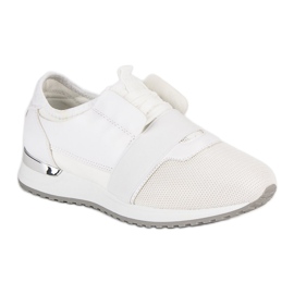Calzado deportivo sin cordones blanco 3