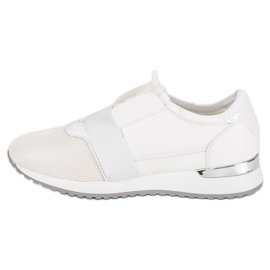 Calzado deportivo sin cordones blanco 4