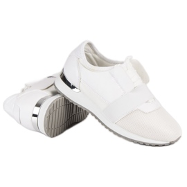 Calzado deportivo sin cordones blanco 5