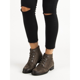 Botas VINCEZA atadas verde 7