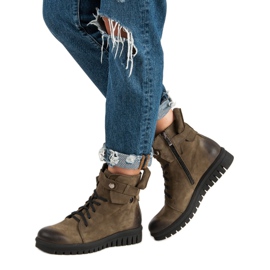 Botas de trabajo VINCEZA caqui verde 4