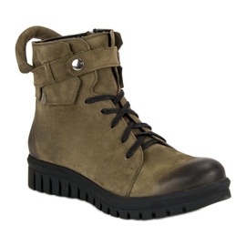 Botas de trabajo VINCEZA caqui verde 5