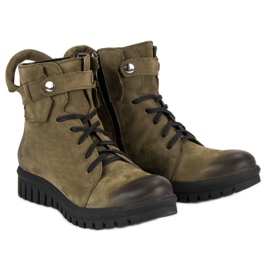 Botas de trabajo VINCEZA caqui verde 8