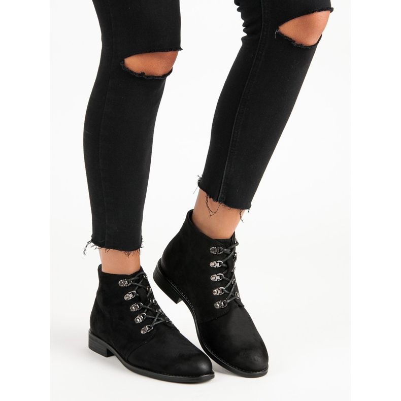 Botas VINCEZA atadas negro 2 Botas VINCEZA atadas negro 2