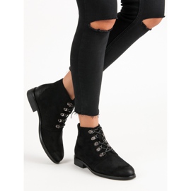 Botas VINCEZA atadas negro 3
