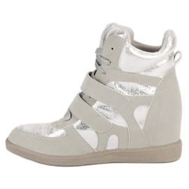 Zapatillas brillantes gris 2