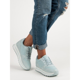 Marquiz Zapatillas de moda en la plataforma. azul 6