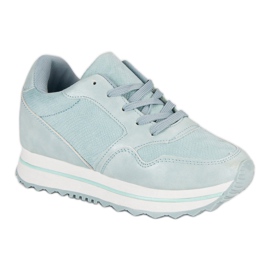 Marquiz Zapatillas de moda en la plataforma. azul 1