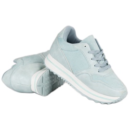 Marquiz Zapatillas de moda en la plataforma. azul 4