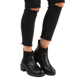 Botas de moda Jodhpur de VINCEZA negro 1