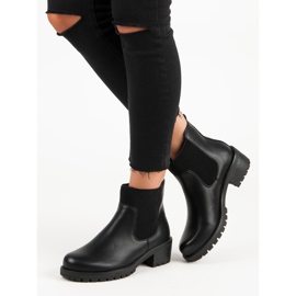 Botas de moda Jodhpur de VINCEZA negro 2 Botas de moda Jodhpur de VINCEZA negro 2
