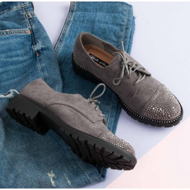 Bello Star Zapatos de gamuza con estilo gris 3