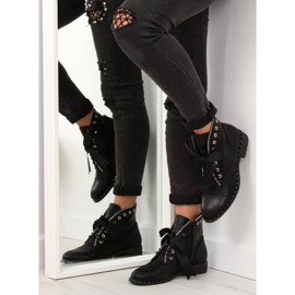 Negro Botas negras para mujer 17018-9 negro 8