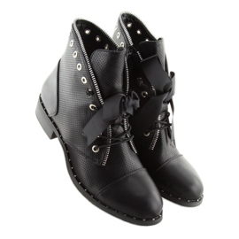 Negro Botas negras para mujer 17018-9 negro 6
