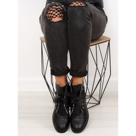 Negro Botas negras para mujer 17018-9 negro 7