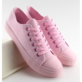 Zapatillas de mujer monocolor rosas NB176 Pink rosado 4
