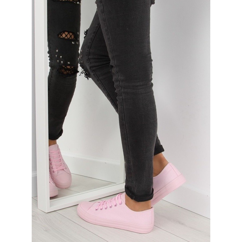 Zapatillas de mujer monocolor rosas NB176 Pink rosado 1 Zapatillas de mujer monocolor rosas NB176 Pink rosado 1