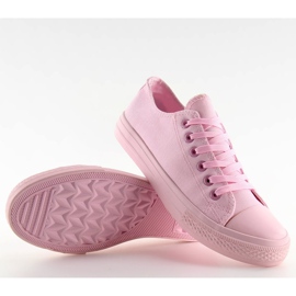 Zapatillas de mujer monocolor rosas NB176 Pink rosado 6