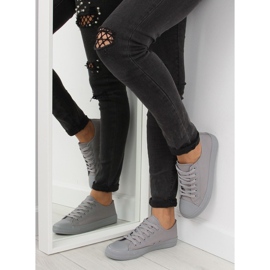 Zapatillas de mujer gris monocolor gris NB176 Gris 1