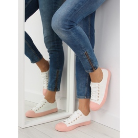 Zapatillas de mujer blanco y rosa BL97P BLANCO / ROSA 2