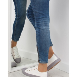 Zapatillas de mujer blancas y grises BL97P BLANCO / GRIS 1
