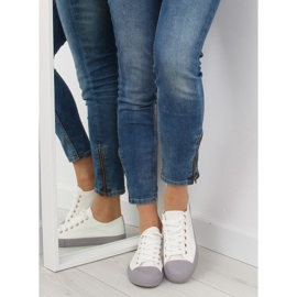 Zapatillas de mujer blancas y grises BL97P BLANCO / GRIS 3