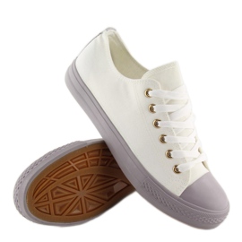 Zapatillas de mujer blancas y grises BL97P BLANCO / GRIS 4