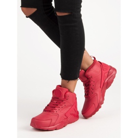 Zapatos rojos por encima del tobillo. 3