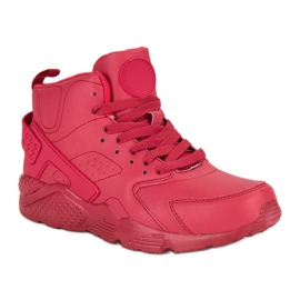 Zapatos rojos por encima del tobillo. 4