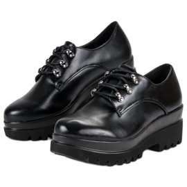 Zapatos de mujer atados negro 2