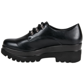 Zapatos de mujer atados negro 4